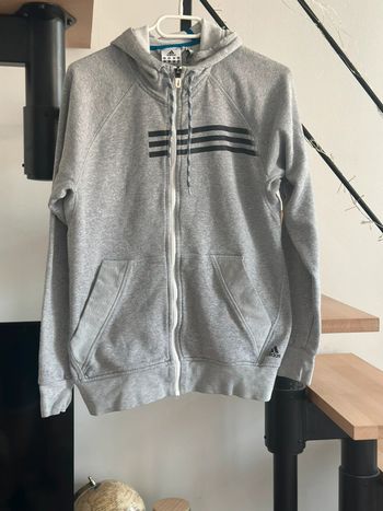 Veste à capuche Adidas zippée grise – Très bon état