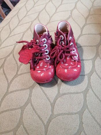 Bottines kickers feuilles