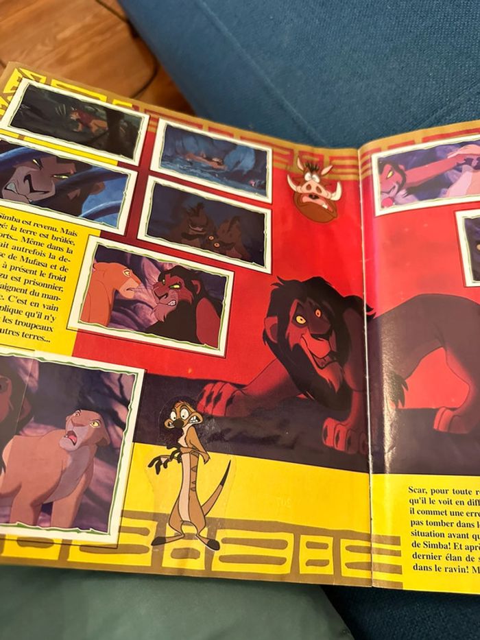 Album Panini ancien Disney Le Roi Lion complet stickers autocollants vintage - photo numéro 11