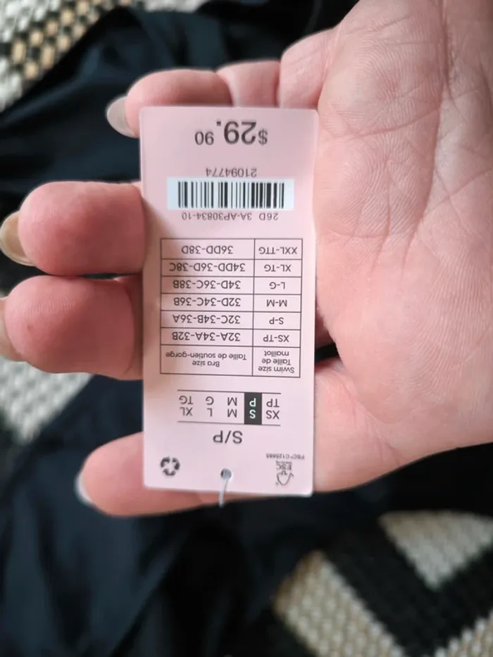 Bikini noir une épaule – Taille S – Neuf (Ardene) 🖤 - photo numéro 4