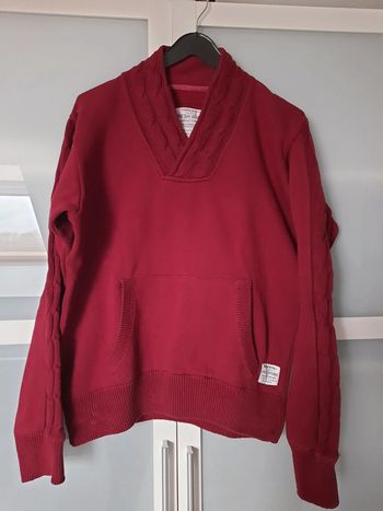 Pull homme bordeaux