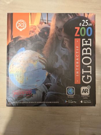 Globe terrestre lumineux 25 cm neuf