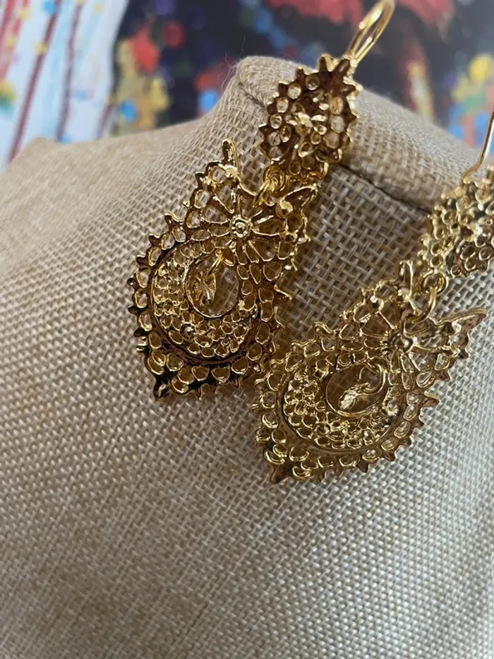 Boucles d’oreille filigrane - photo numéro 2