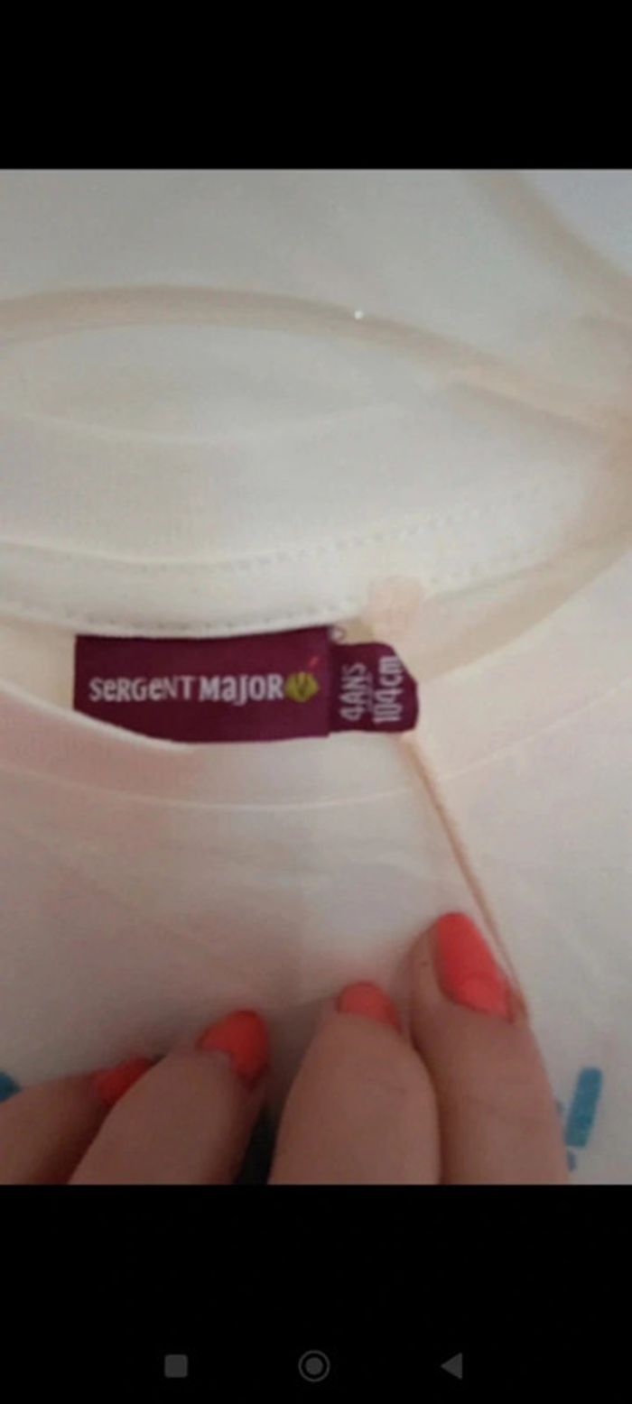 Tee-shirt neuf sergent major 4 ans - photo numéro 5