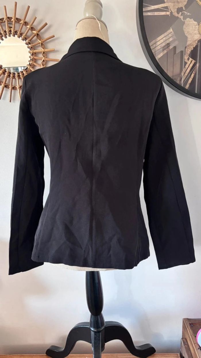 💕 blazer cintré noir long taille 38 m #shein - photo numéro 3
