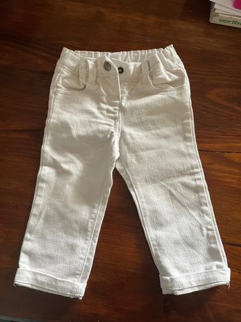 Jeans blanc 12 mois
