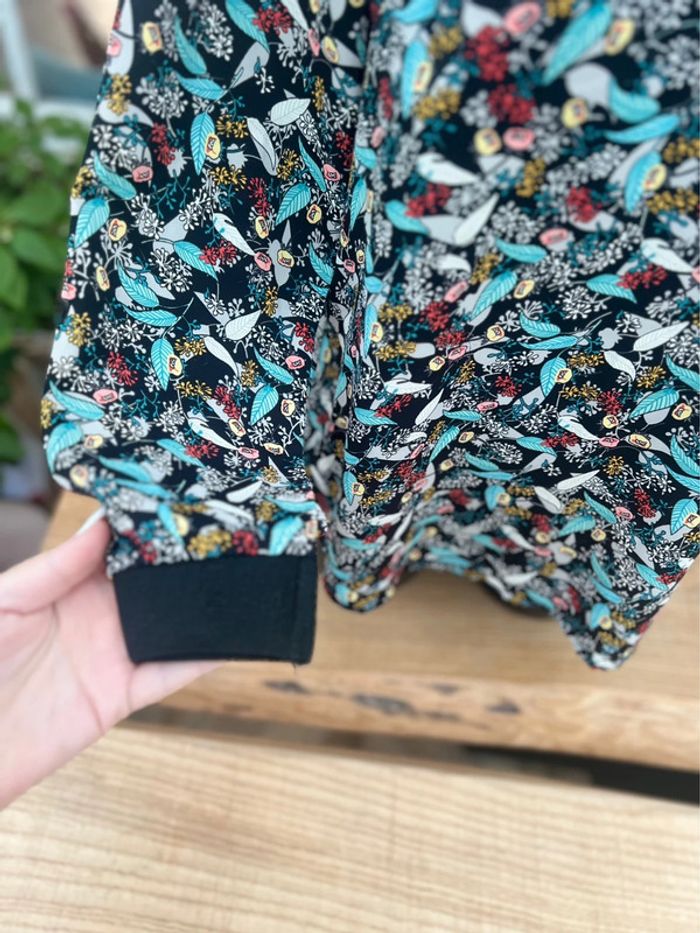 Blouse femme taille S / M 36 / 38 motif tropical dos nu by one - photo numéro 3