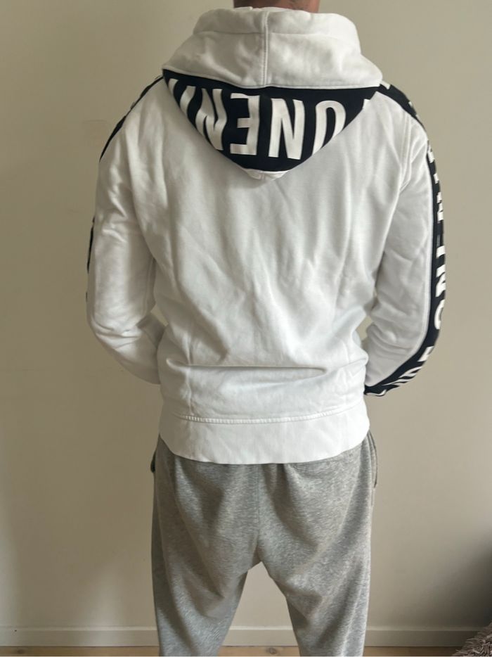 Gilet à capuche Jack & Jones | Blanc & Noir Taille S - photo numéro 3