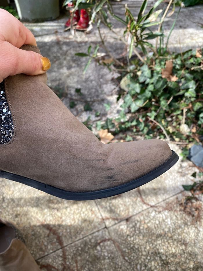 Jolies bottines taupe - photo numéro 6