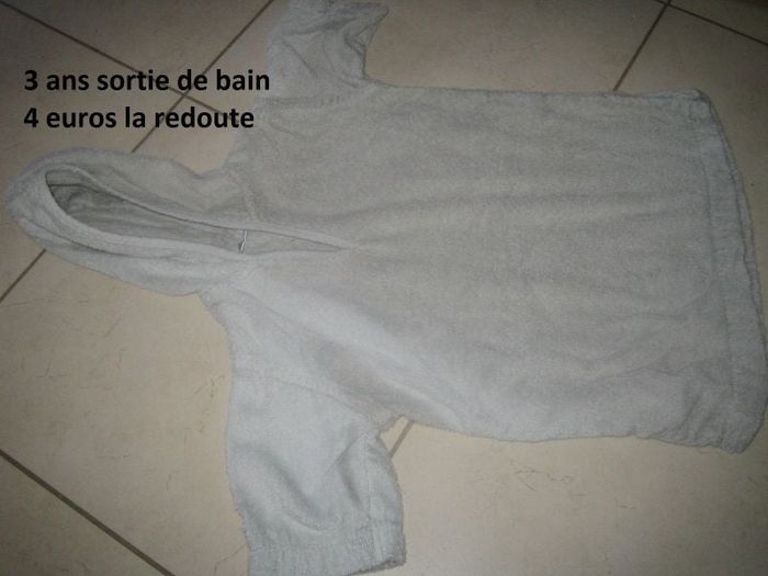 poncho de bain peignoir cape piscine 3 ans mixte