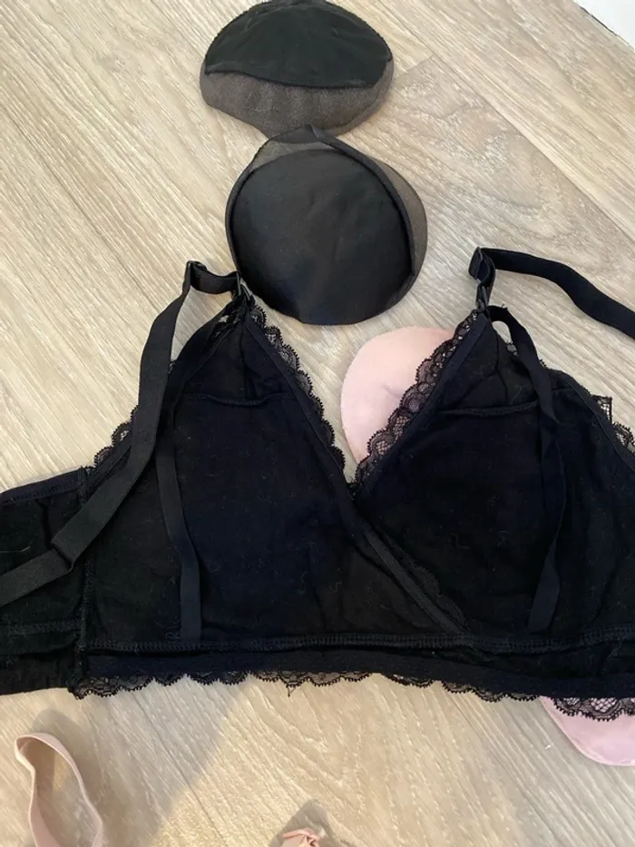 Lot de 2 soutiens gorge / bralette grossesse et allaitement M - photo numéro 9