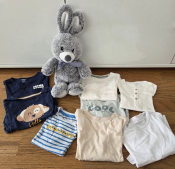 Lot de 8 tee shirts manches longues garçon dont kiabi 24 mois