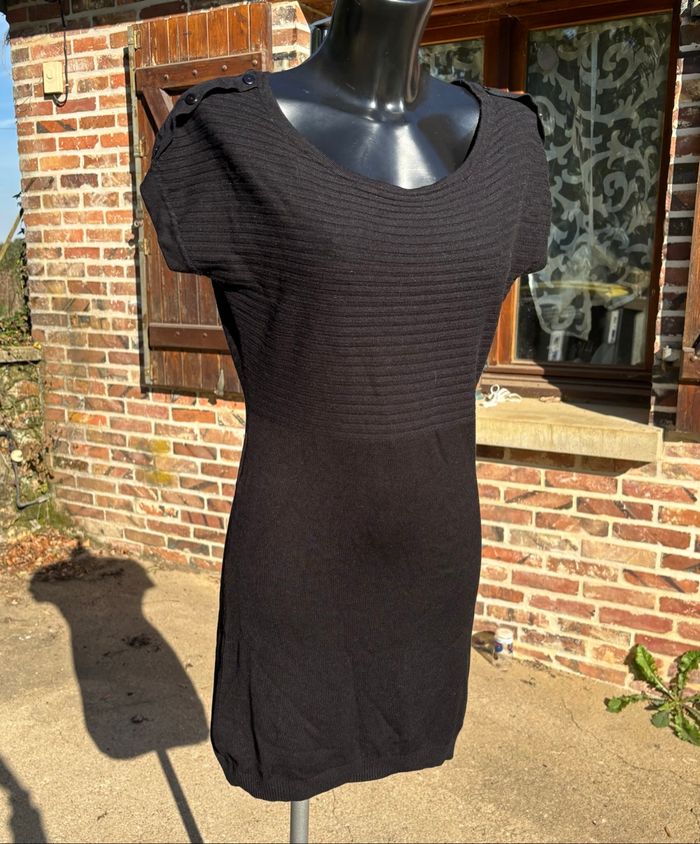 Robe pull noire à manches courtes – Mim – T36 - photo numéro 2