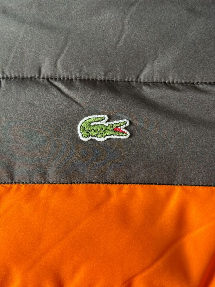 Doudoune Lacoste d'hiver pour homme noir et orange neuve Taille 48 ( S-M ) - photo numéro 7