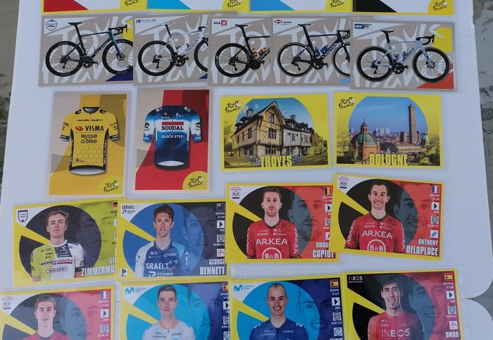 Lot 28 sticker Panini Tour de France 2024. - photo numéro 4