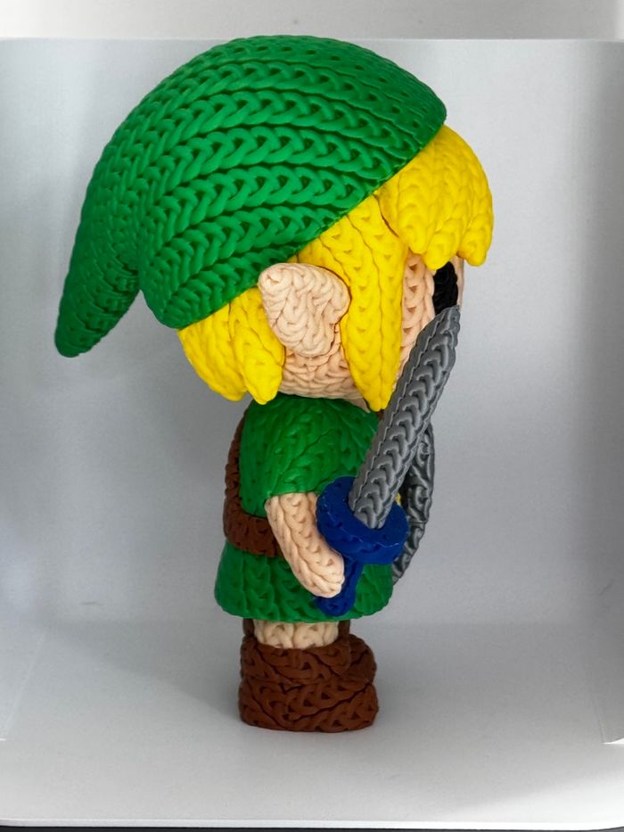 Figurine Link version tricoté 20 cm - photo numéro 5