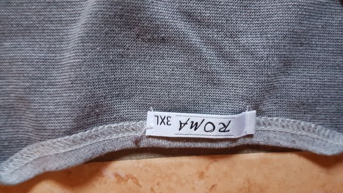 Tunique femme noire et grise 46-48 (3XL) Roma - photo numéro 2