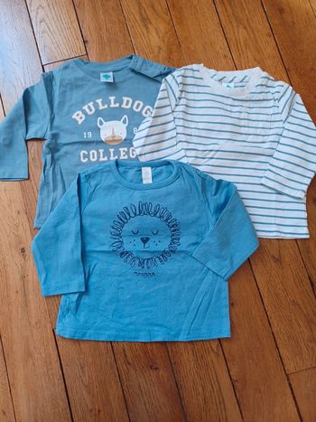 Lot de 3 tee-shirts manches longues