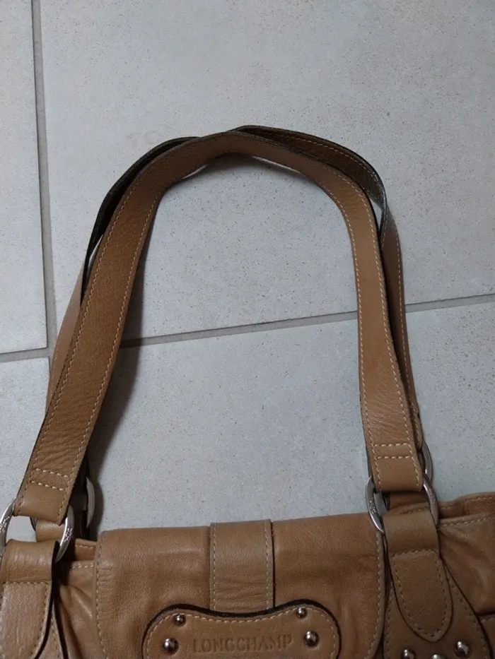 Sac à main Longchamp marron clair - photo numéro 8
