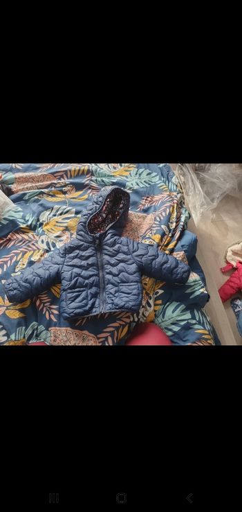 Manteau reversible (2 cotés) 12 mois
