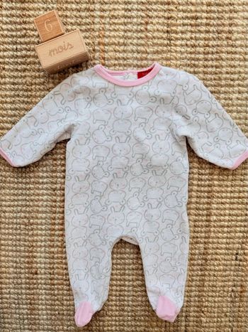 Pyjama velours Tissaia 6mois / 68cm