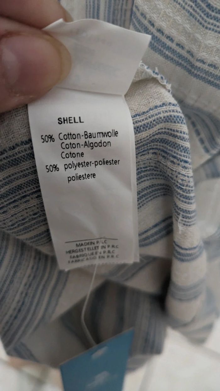 Robe midi à rayures noué col derrière taille XS/36 jamais porté - photo numéro 8