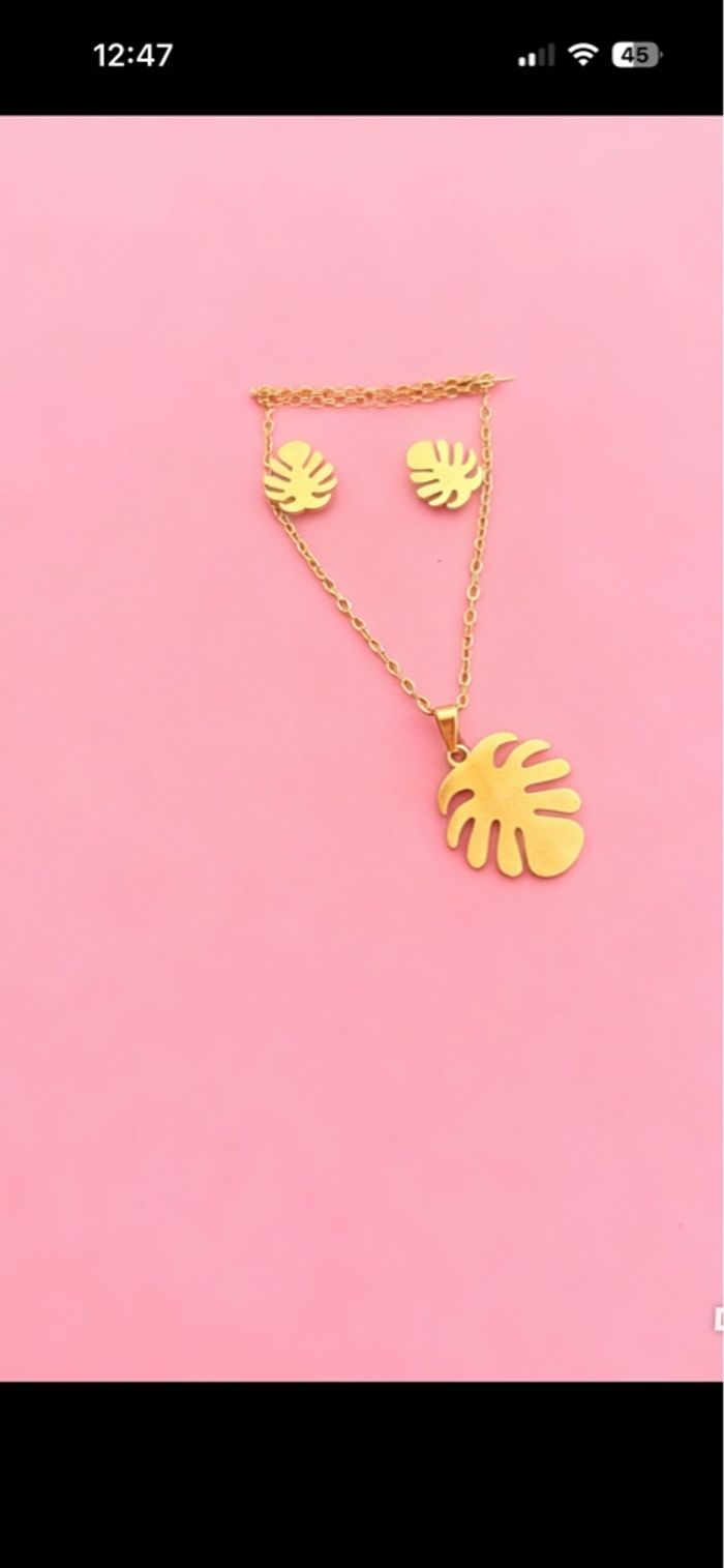 Parure collier boucle d’oreille - photo numéro 5