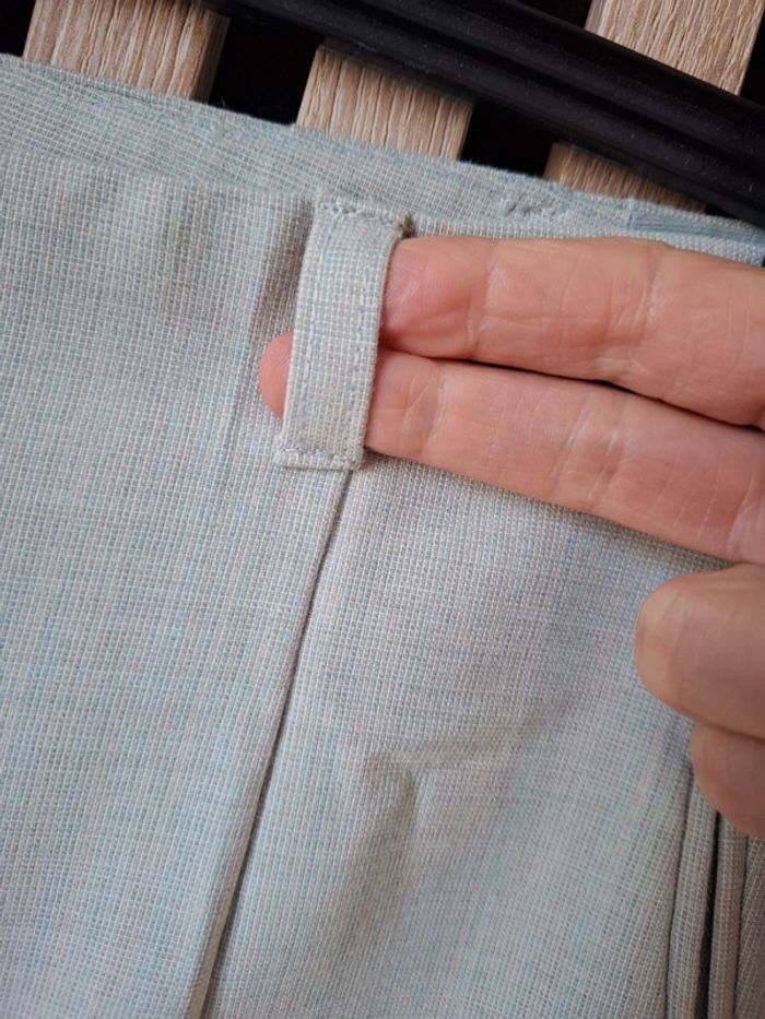 Pantalon beige coton lin Pantashop T 44 - photo numéro 8