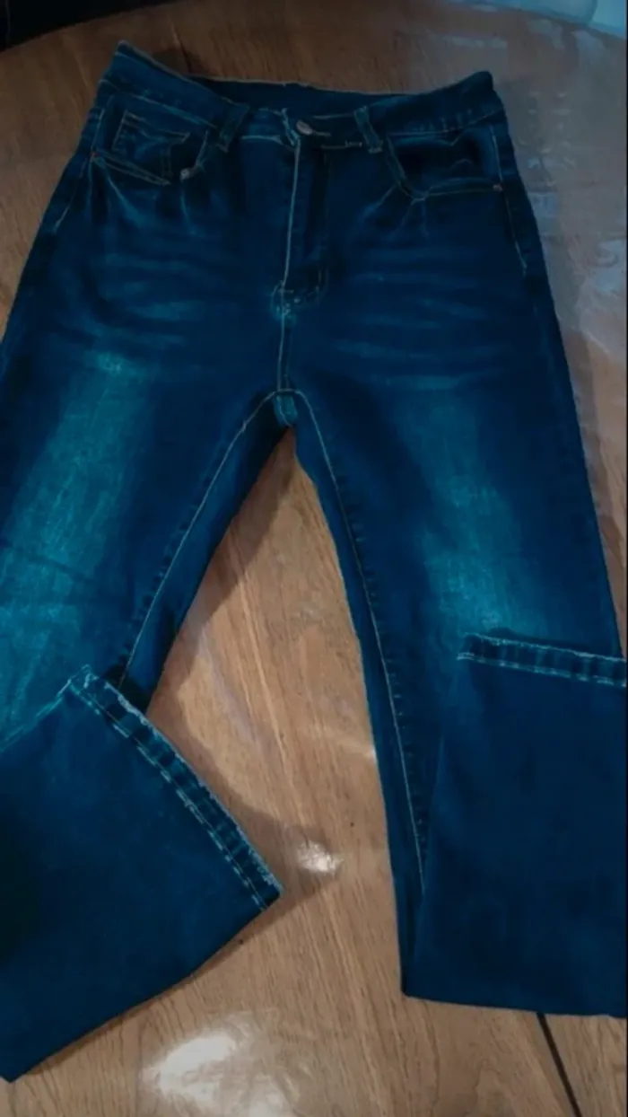 Jeans femme taille haute 38