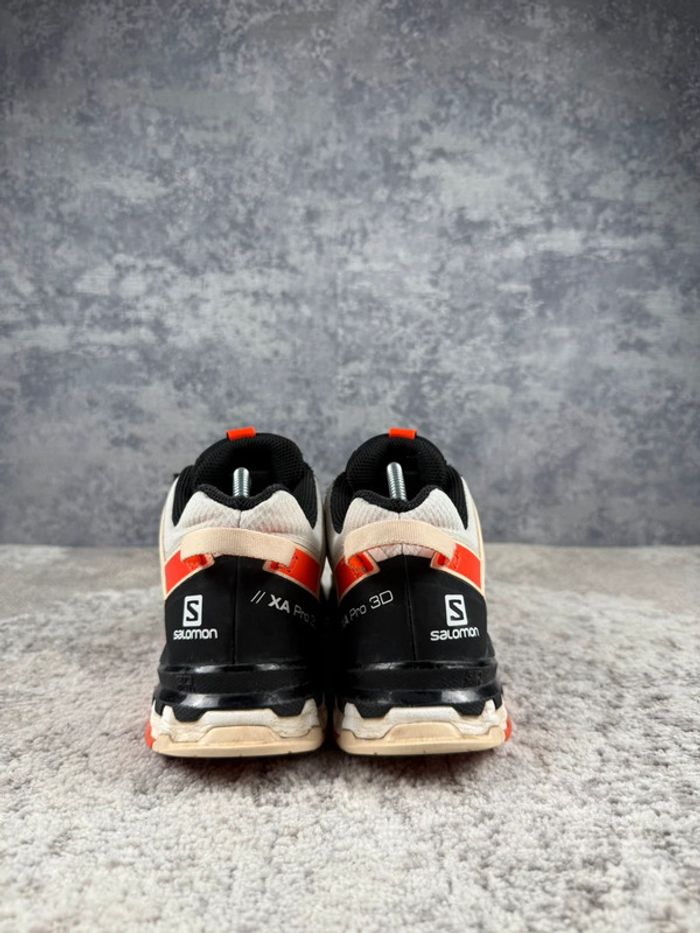 Salomon XA Pro 3D V8 - Gore-Tex - Black & White & Orange - photo numéro 4