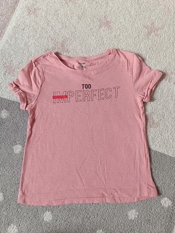 Tee shirt chemise manches courtes Fille 5 ans Imperfect Kiabi Eco conception 100% coton bio