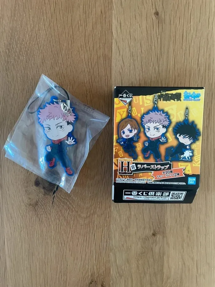 Jujutsu Kaisen – Porte-clés caoutchouc Itadori Yuji Ichiban Kuji Kyun-Chara Illustrations 7 cm - photo numéro 2