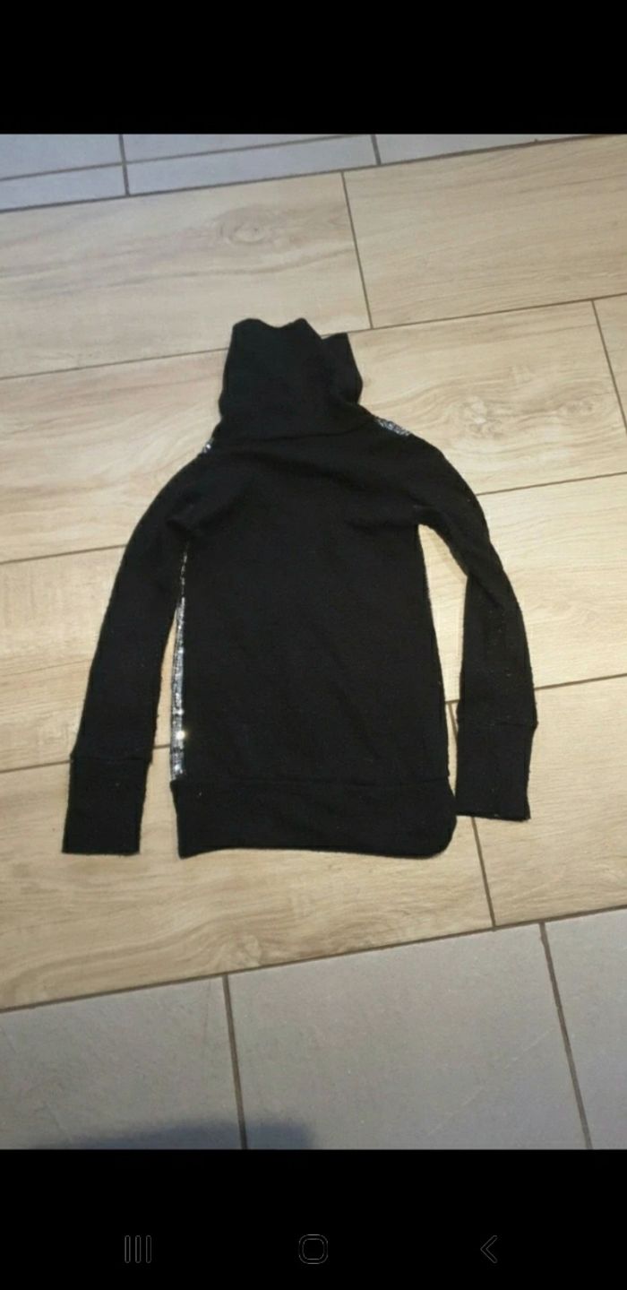 Pull col roulé paillettes 7 ans - photo numéro 4