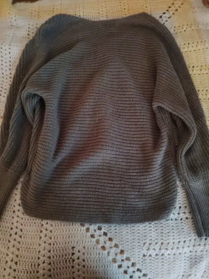 bécool knitted gray sweater - photo numéro 2