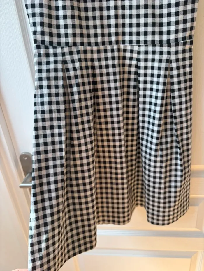 Sublime robe d’été Vichy noir et blanc - Camaïeu - T36 - photo numéro 4