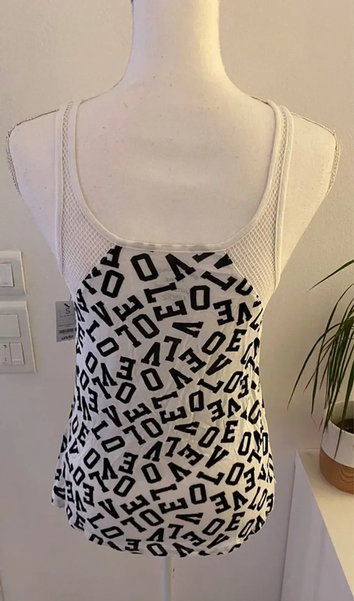 Undiz Top Débardeur Inscription Love Taille S/36 - photo numéro 4