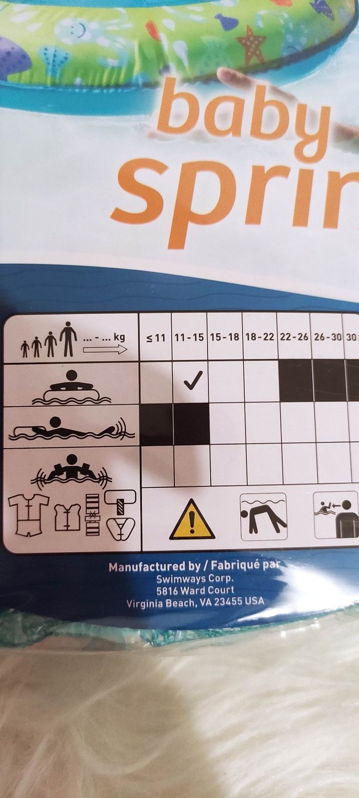 SWIMWAYS Spring Float Bebe + Chapeau De Bain Anti-Uv - photo numéro 4