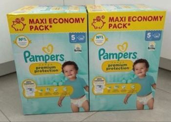 160 couches Pampers premium taille 5