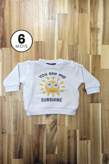 Pull moletoné soleil - bébé 6 mois
