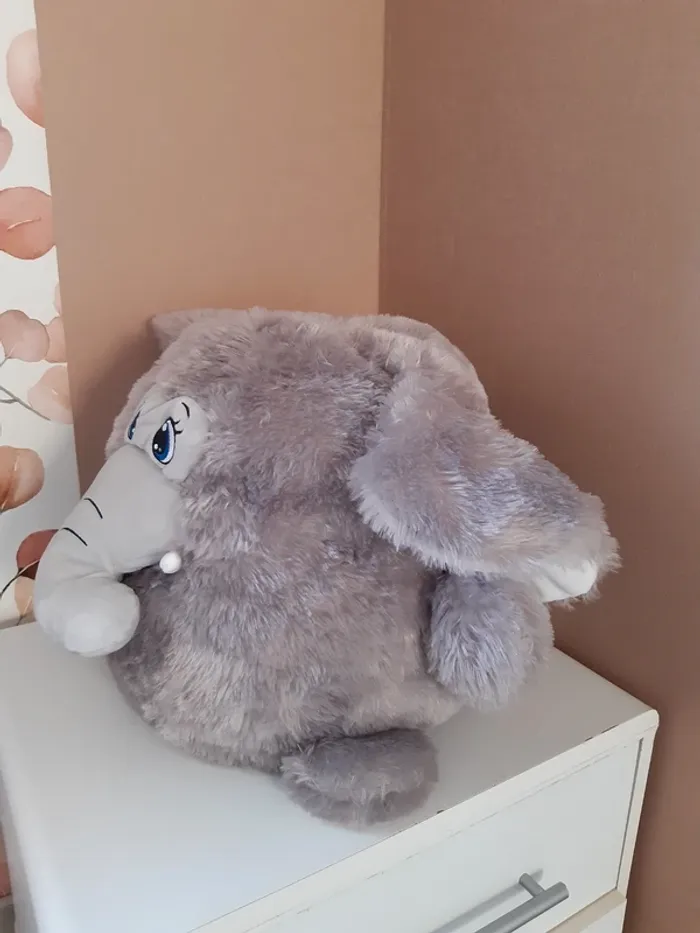 Peluche éléphant - photo numéro 3