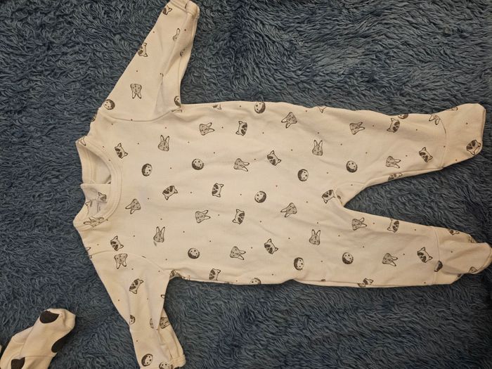 Lot de Grenouillères/pyjamas bébé 3mois/60cm - photo numéro 2