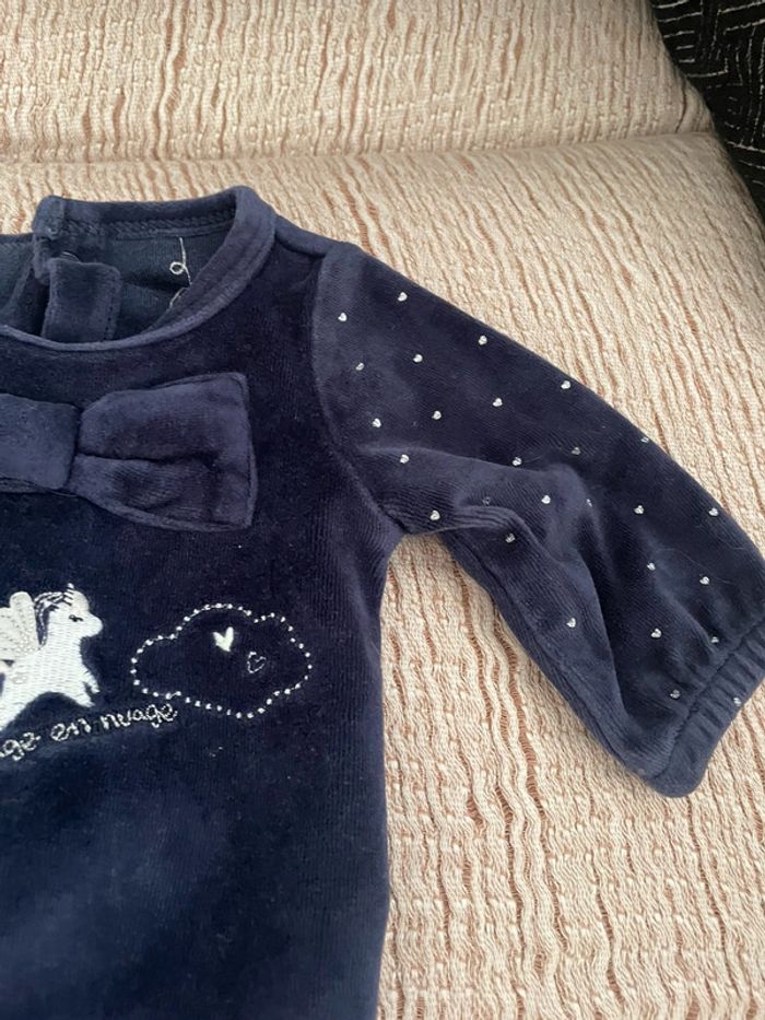 Pyjama velour 1 mois sergent major - photo numéro 3