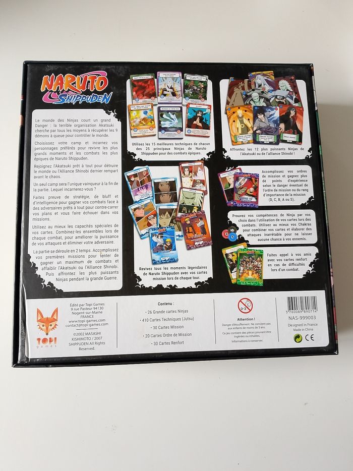 Naruto Shippuden combats de ninjas topi games neuf - photo numéro 2