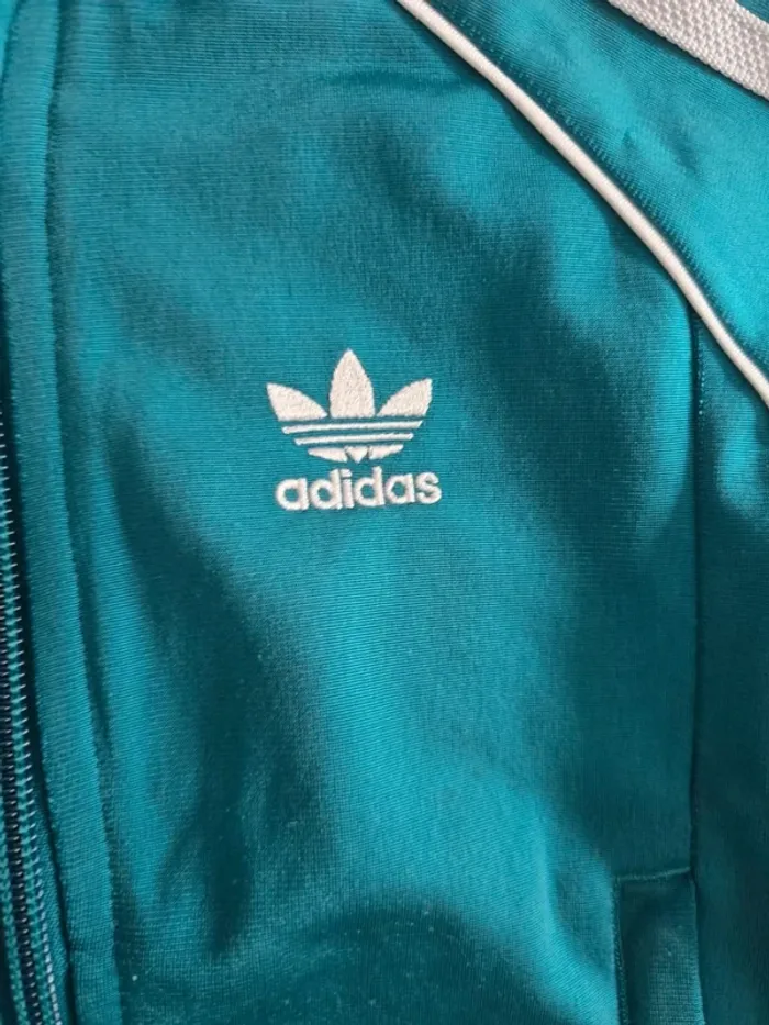 Ensemble jogging adidas vert turquoise - photo numéro 6