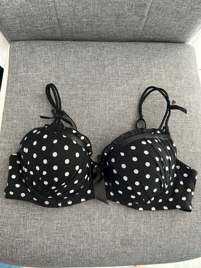 Soutien gorge à pois