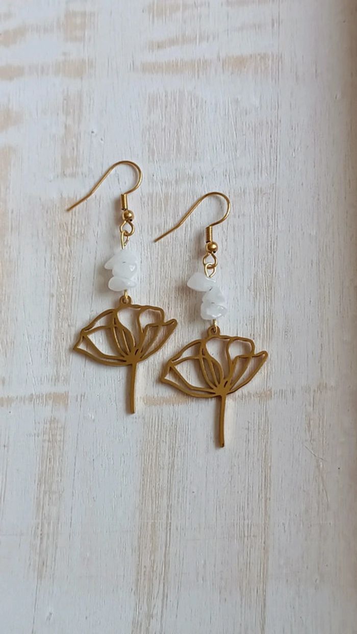 Jolies boucles acier inoxydable et quartz