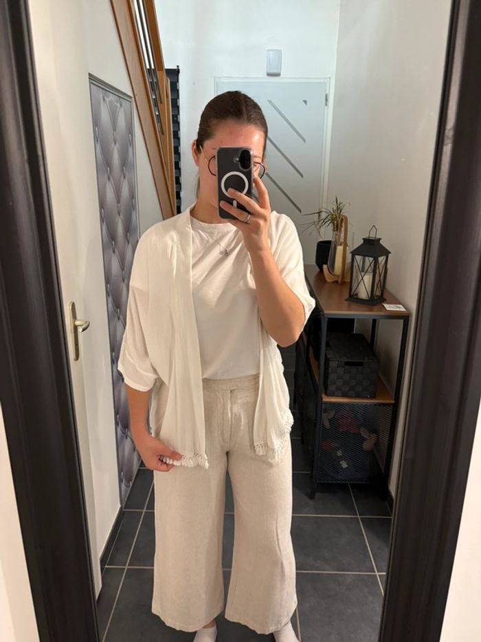 Ensemble été : Kimono & Pantalon M très bon état Stradivarius🤍