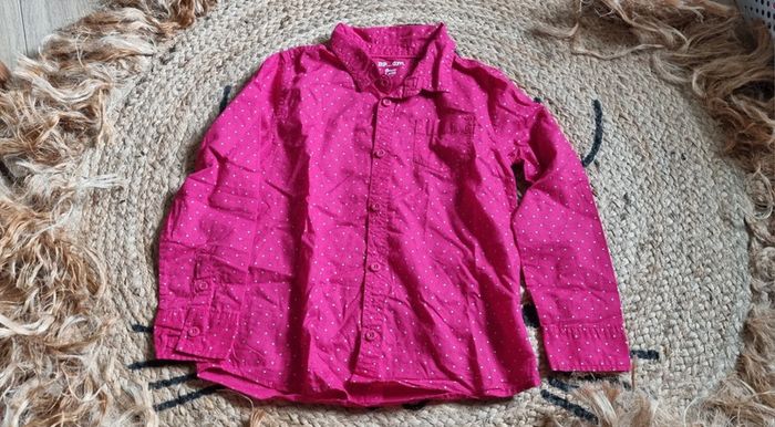 Chemise rose pois - photo numéro 2
