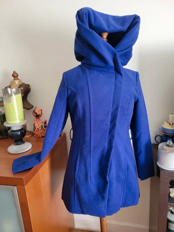 Manteau bleu roi asymetriquet neuf T38