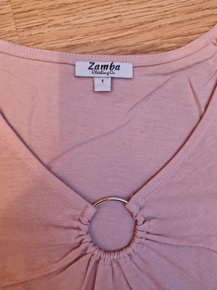 T-shirt Rose - photo numéro 2